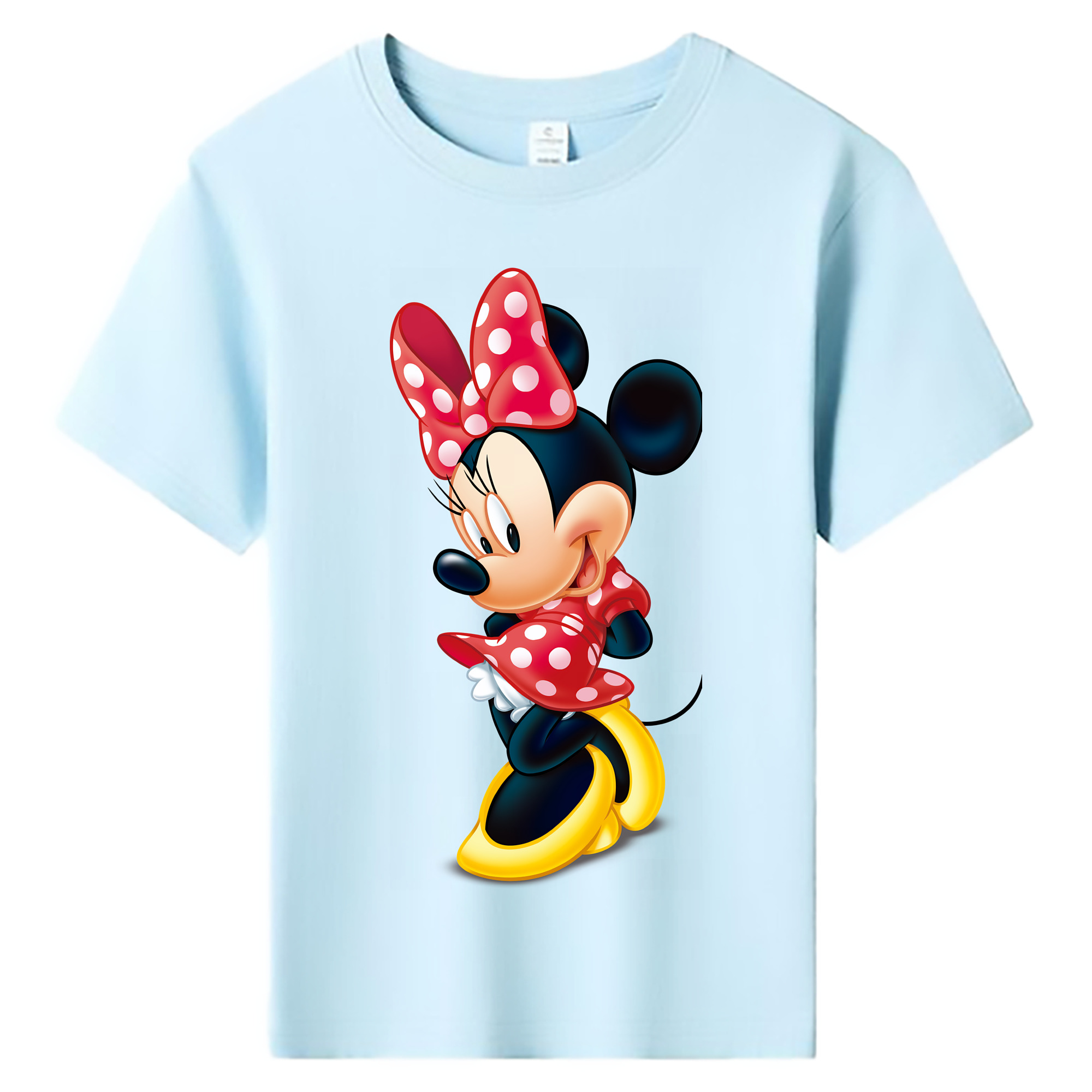 （画像用） ミッキーマウス Mickey Mouse 綿100％キッズTシャツ（フロントプリント）